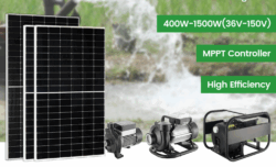 1.2HP Solar Water Pump + Solar PV Panels + Mounting Frame + Installation